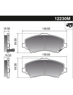 Pastillas De Frenos Dodge Journey 2.0 16v  2.4/2.7 V6  08 Durb. - 12230m